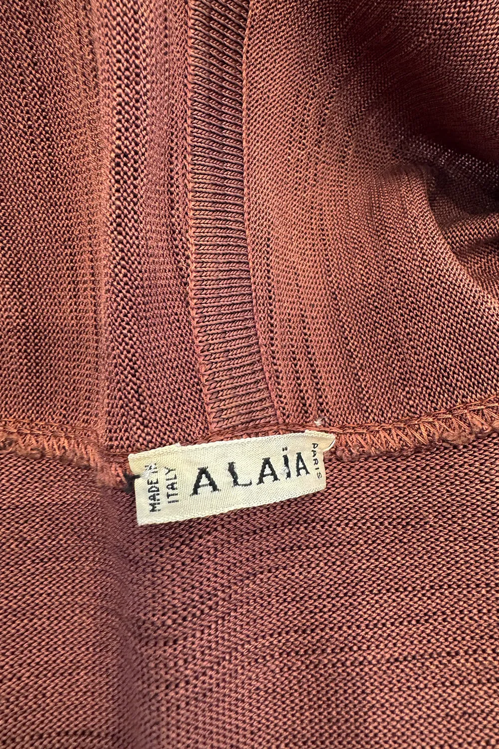 Late 1980s Early 1990s Azzedine Alaia Oversized Knit Cardigan Sweater w Pockets & X-long Sleeves