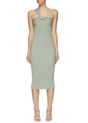 Laurena Compact Rib Dress (Basil)