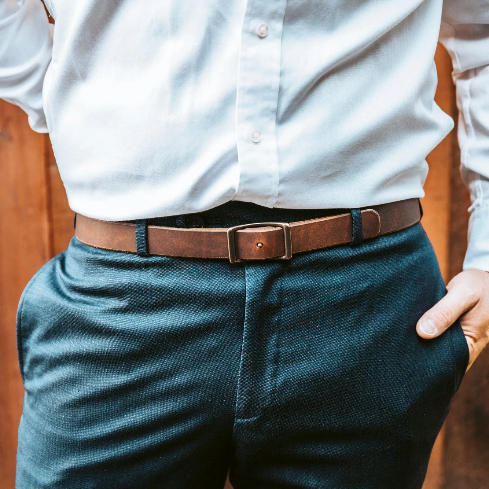 Leather Conway Belt - 1"