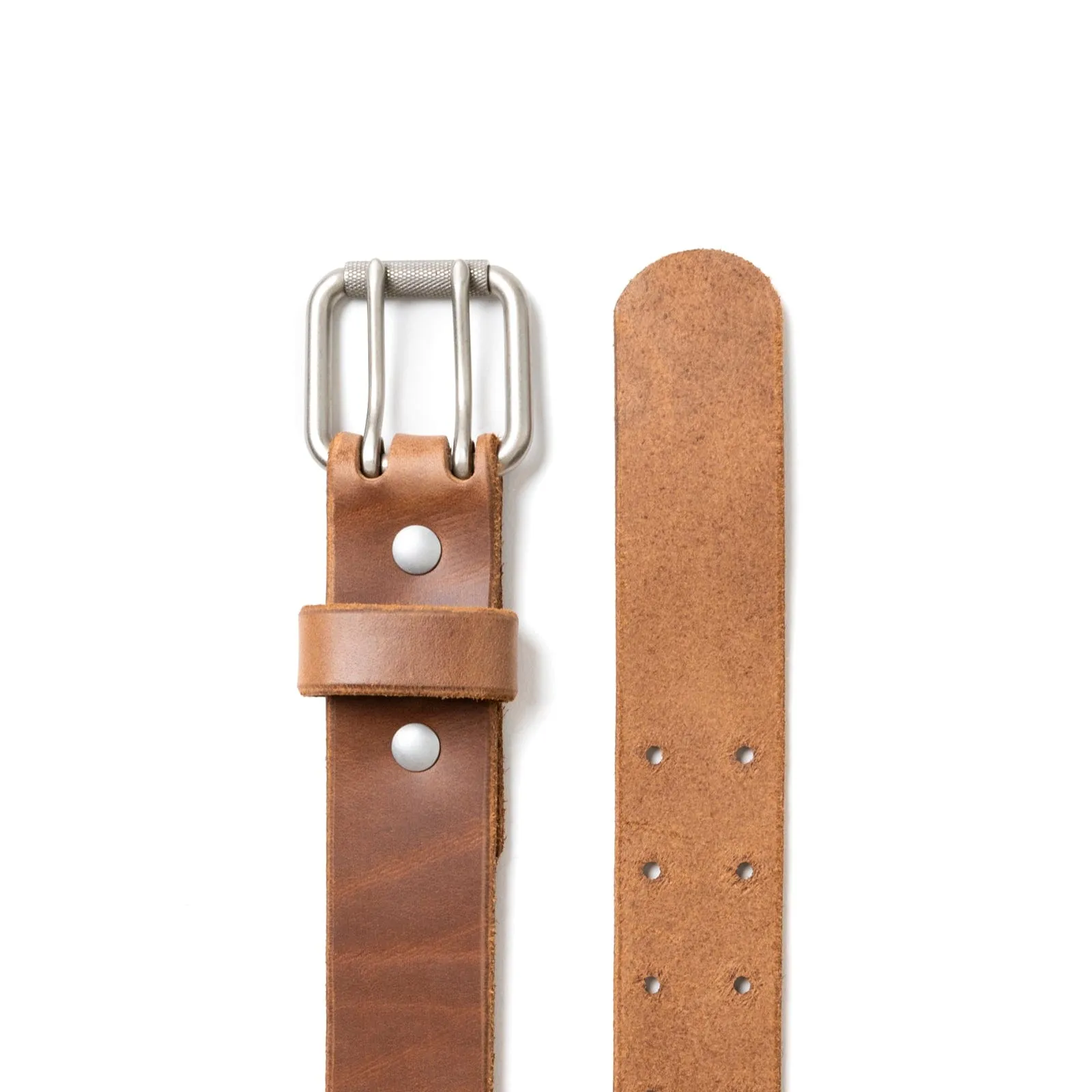 Leather Double Prong Belt - 1.5"