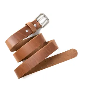 Leather Double Prong Belt - 1.5"