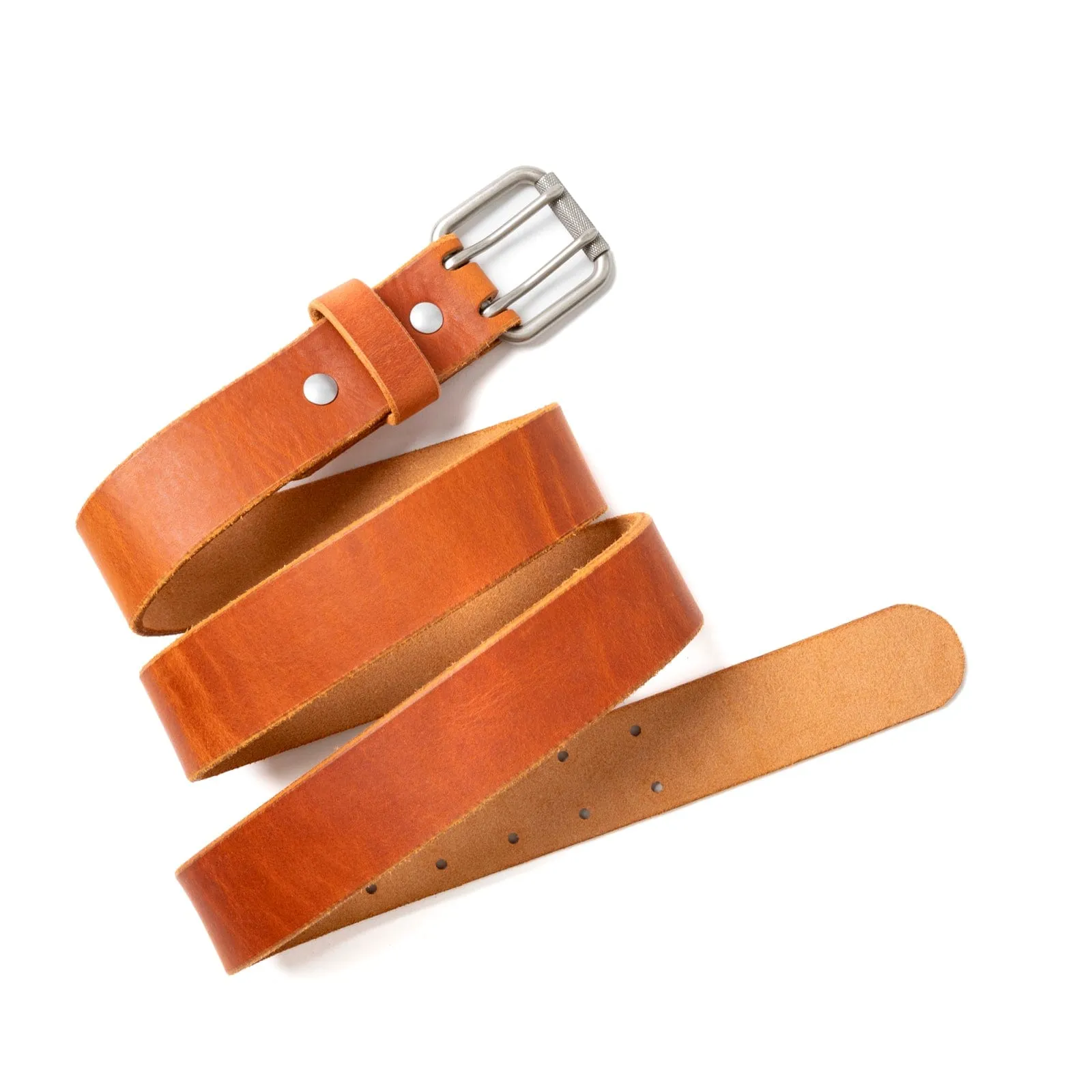 Leather Double Prong Belt - 1.5"