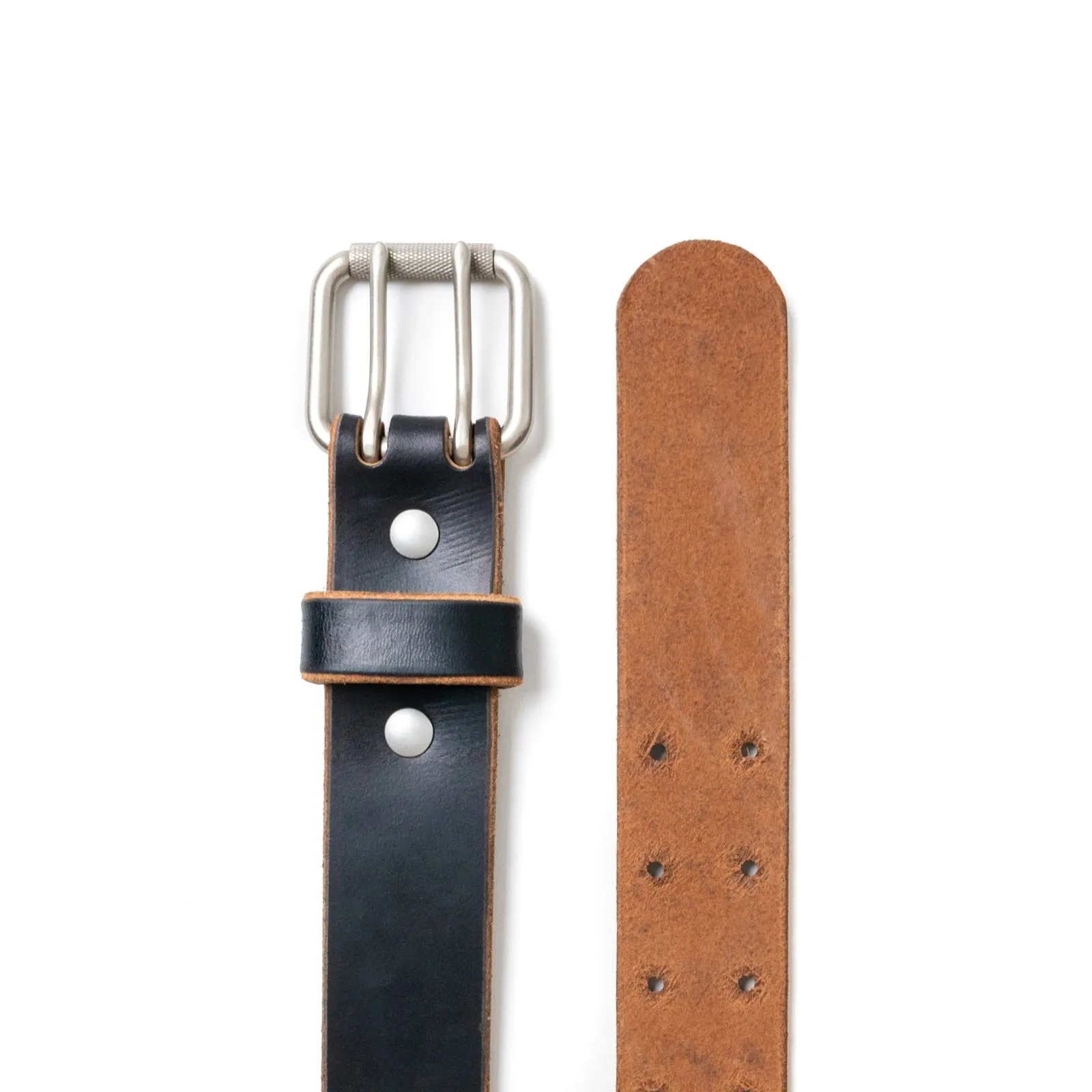 Leather Double Prong Belt - 1.5"