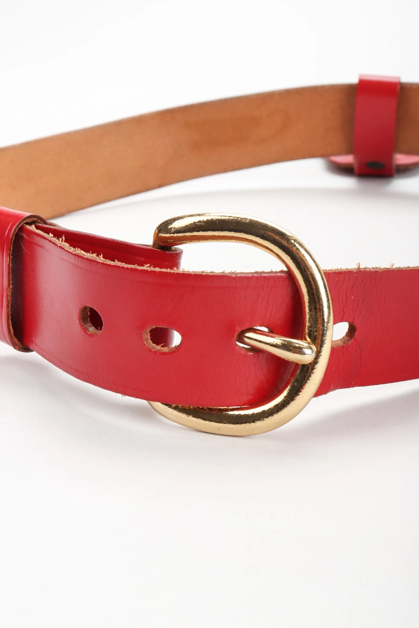 Leather Lion Fob Belt