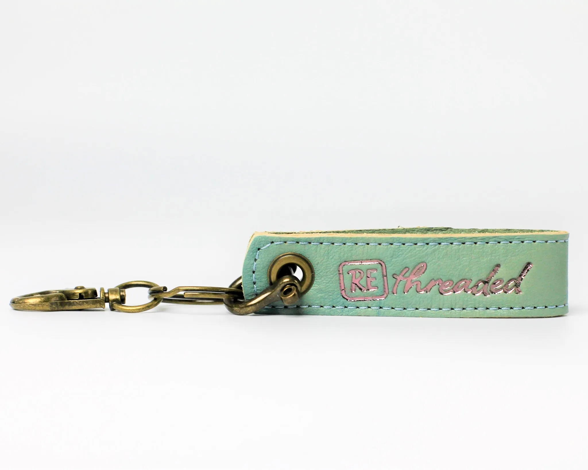 Leather Loop Keychain / Gulf