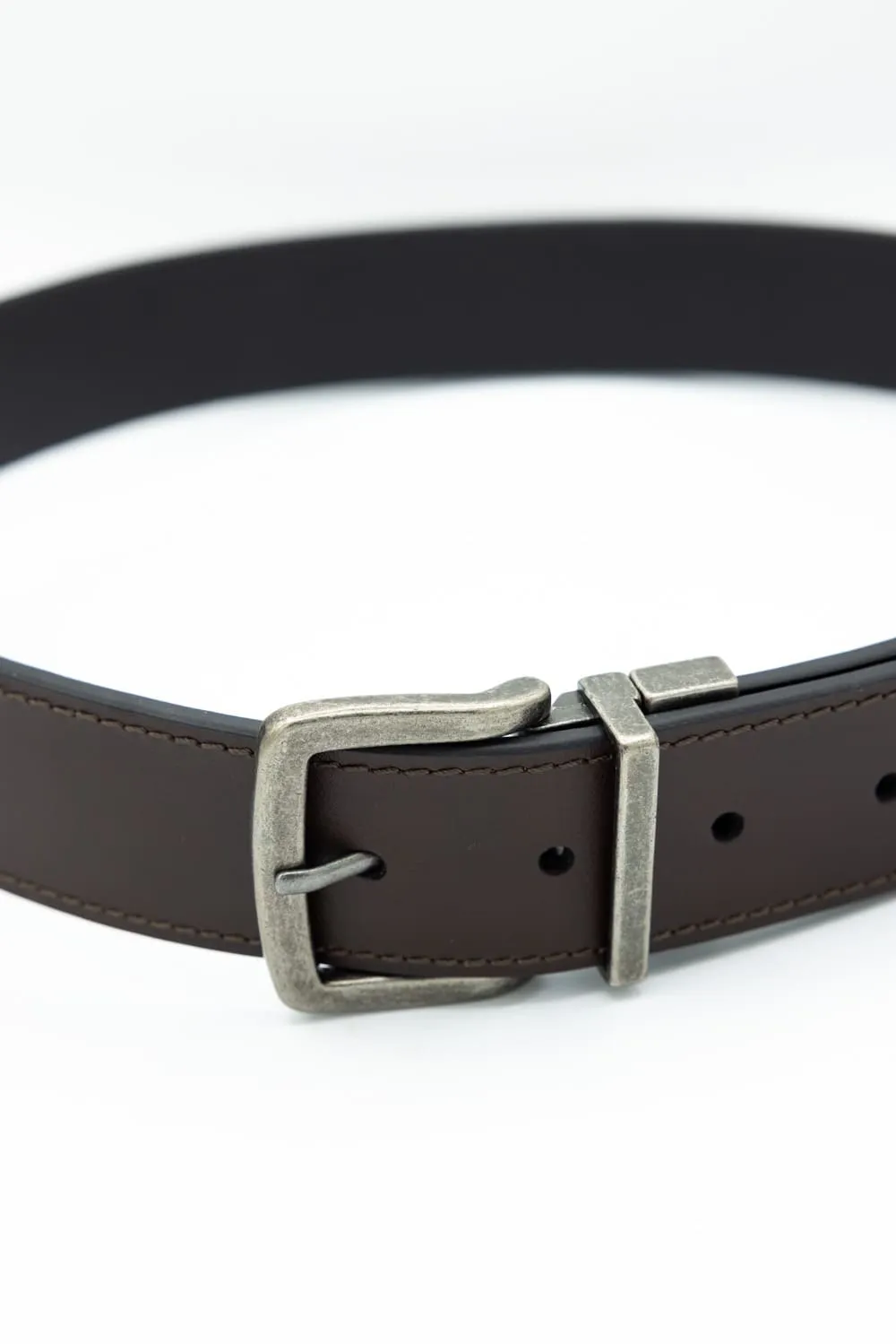 Leather Reversible Belt for Men in Brown/Black | 86824-BROWNBLACK