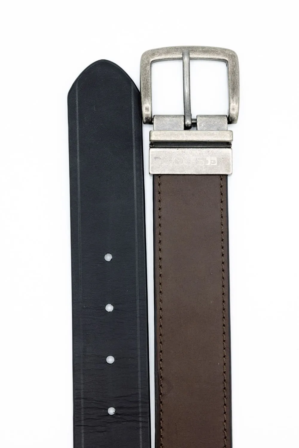 Leather Reversible Belt for Men in Brown/Black | 86824-BROWNBLACK