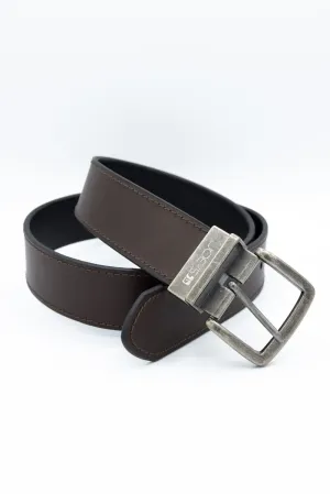 Leather Reversible Belt for Men in Brown/Black | 86824-BROWNBLACK