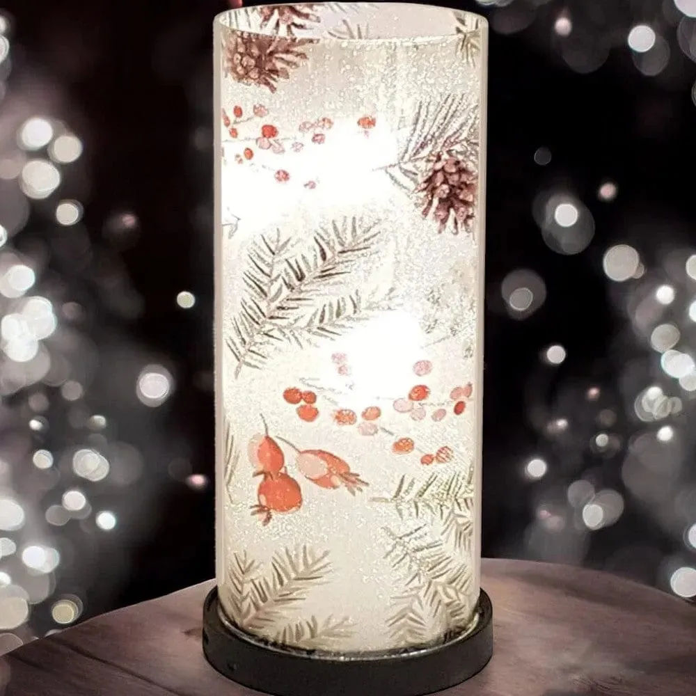 LED Light Lamp Winter Christmas Berries - USB and Battery - Warm White