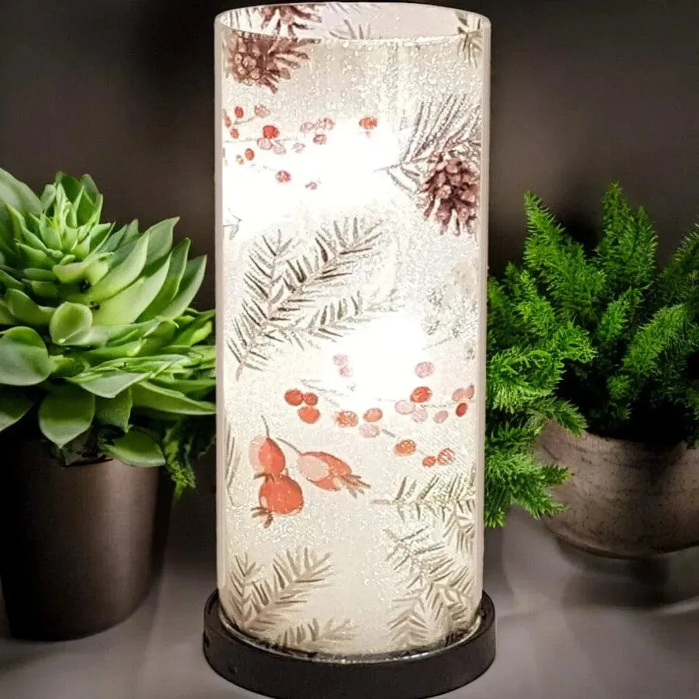 LED Light Lamp Winter Christmas Berries - USB and Battery - Warm White