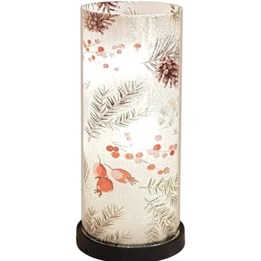 LED Light Lamp Winter Christmas Berries - USB and Battery - Warm White