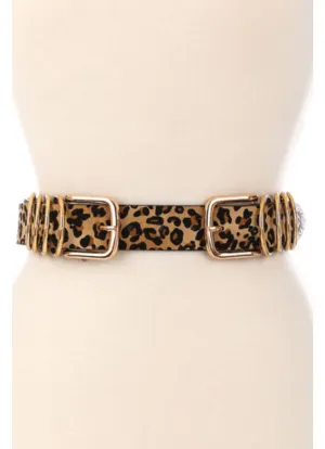 Leopard Buckle Belt