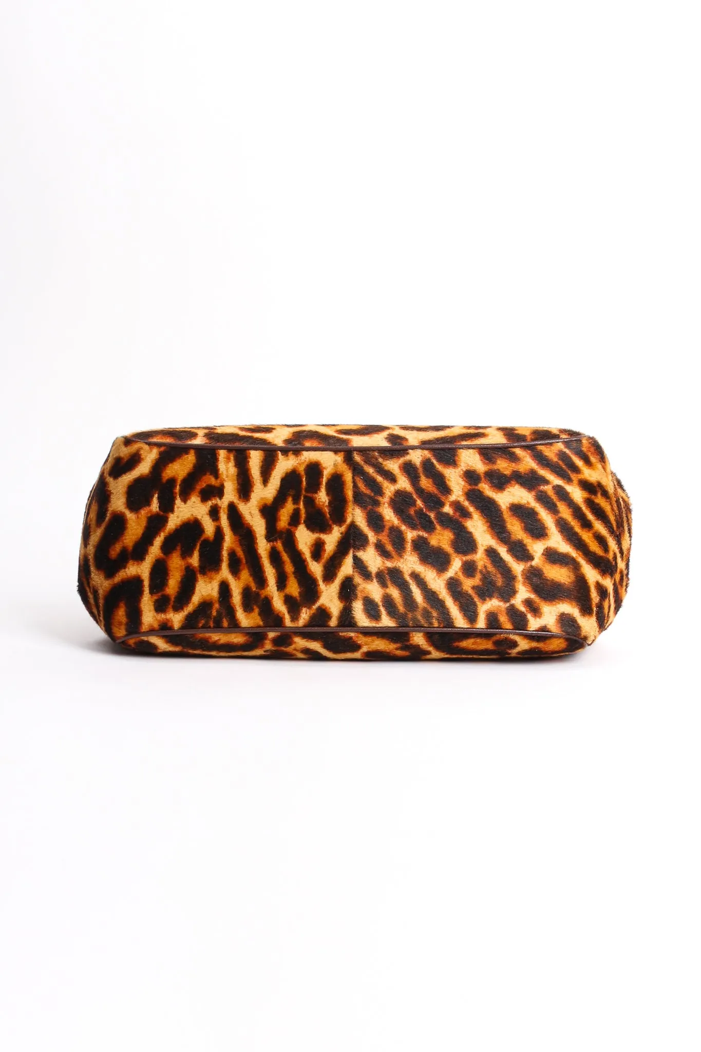 Leopard Pony Hair Frame Handbag