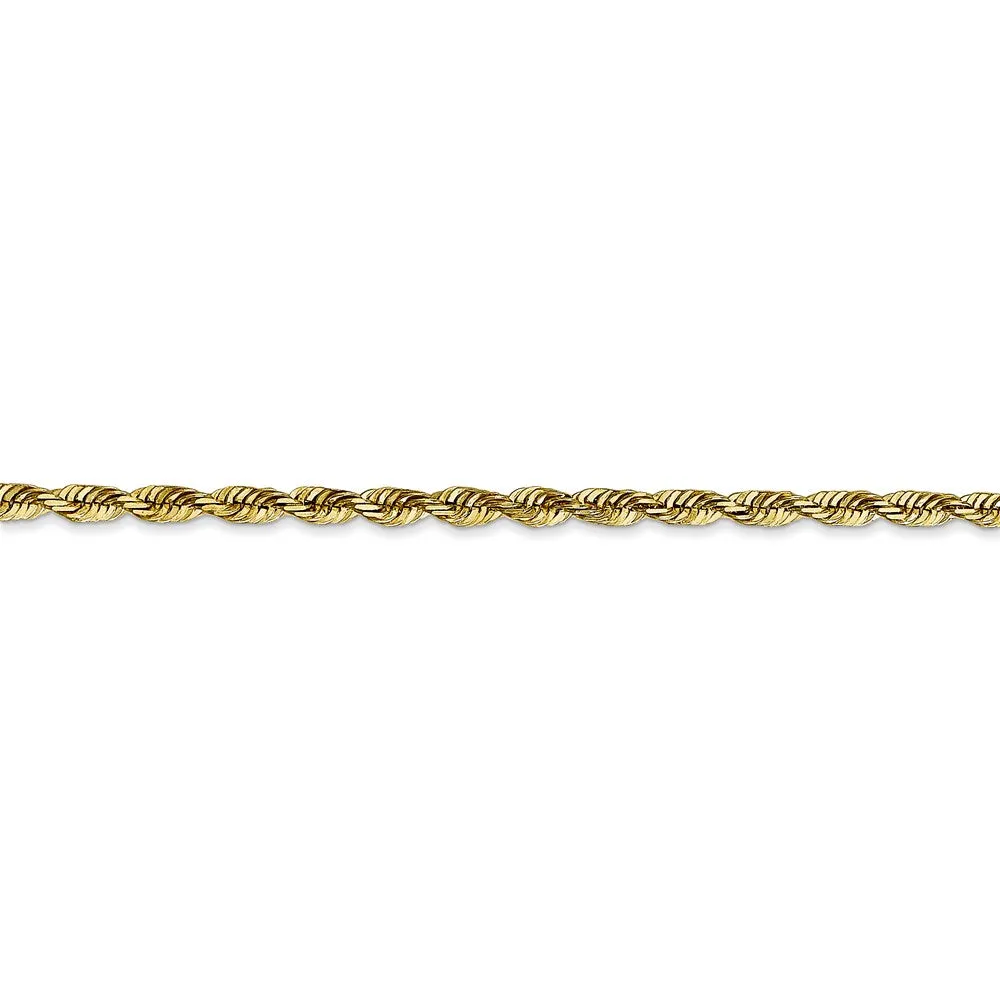 Leslie's 10K 2.75mm Diamond-Cut Lightweight Rope Chain