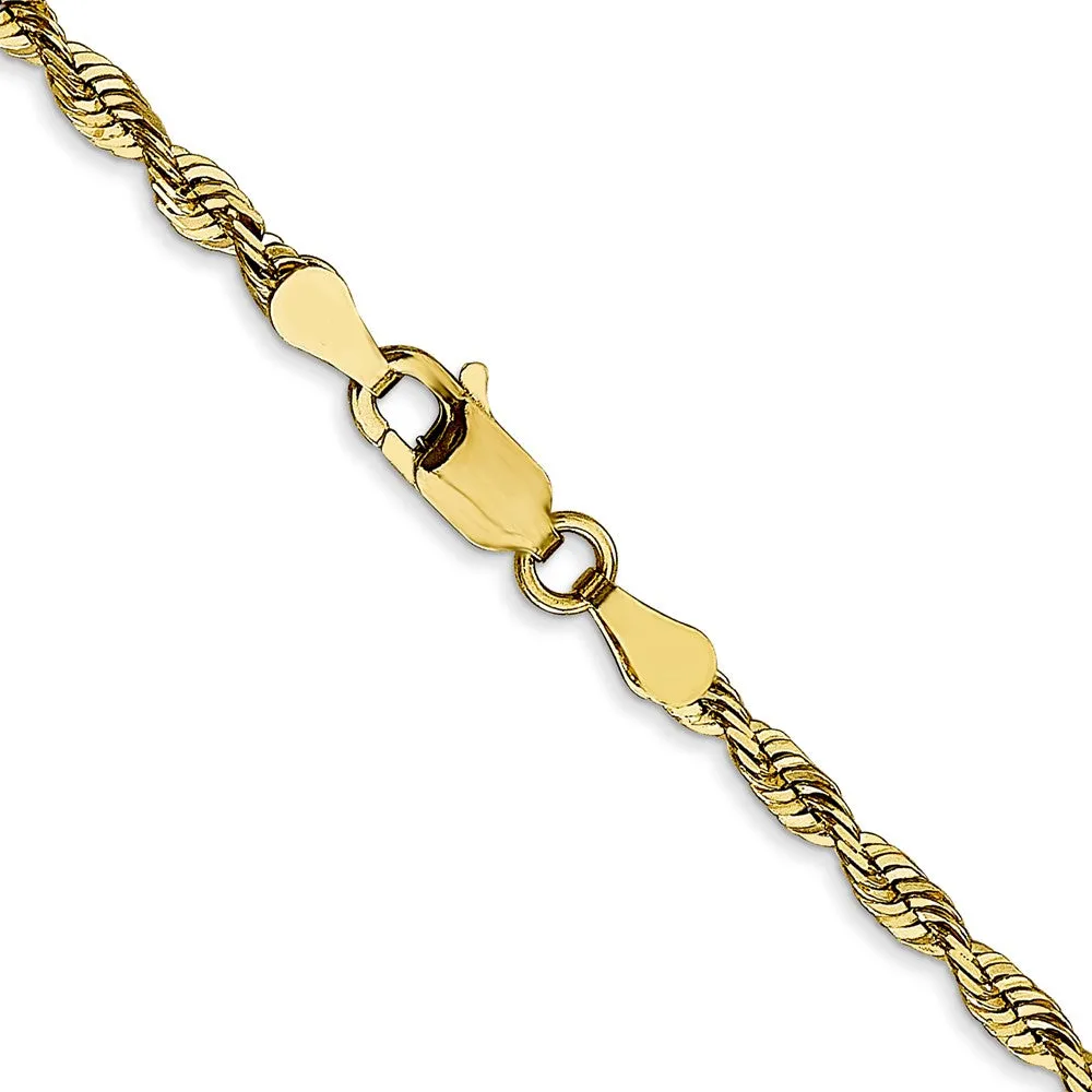 Leslie's 10K 2.75mm Diamond-Cut Lightweight Rope Chain