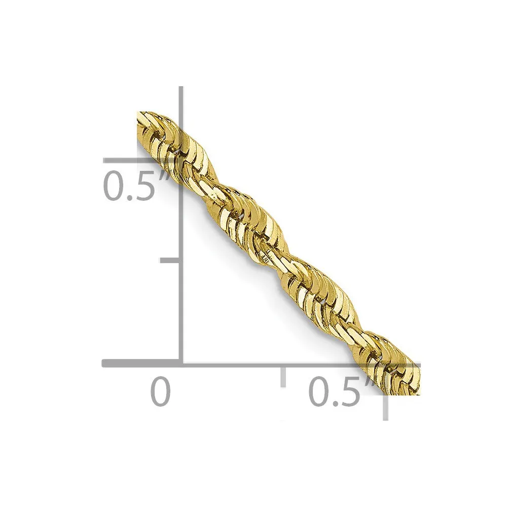 Leslie's 10K 2.75mm Diamond-Cut Lightweight Rope Chain