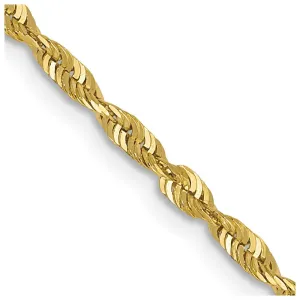 Leslie's 10K 2mm Diamond-Cut Lightweight Rope Chain