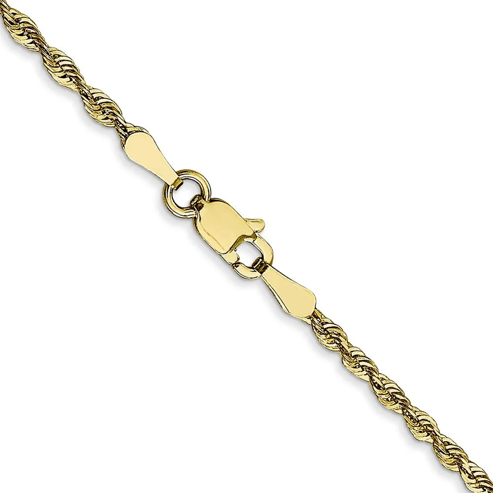 Leslie's 10K 2mm Diamond-Cut Lightweight Rope Chain