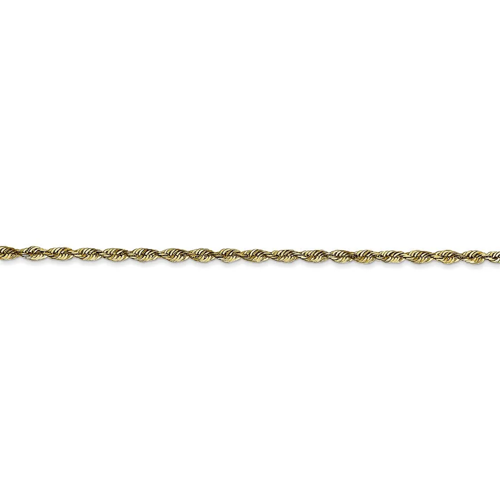 Leslie's 10K 2mm Diamond-Cut Lightweight Rope Chain
