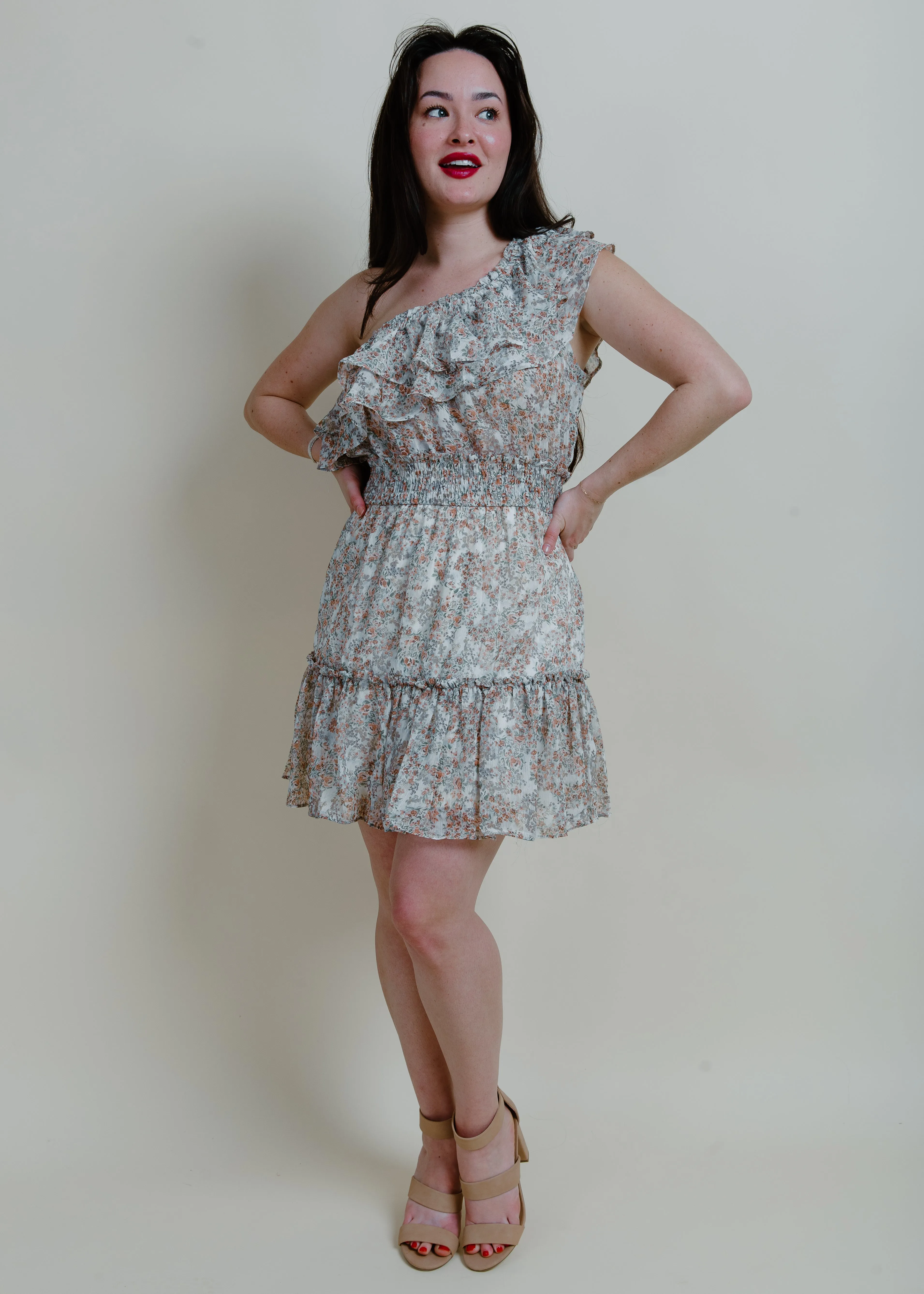 Life Is Better One Shoulder Dress