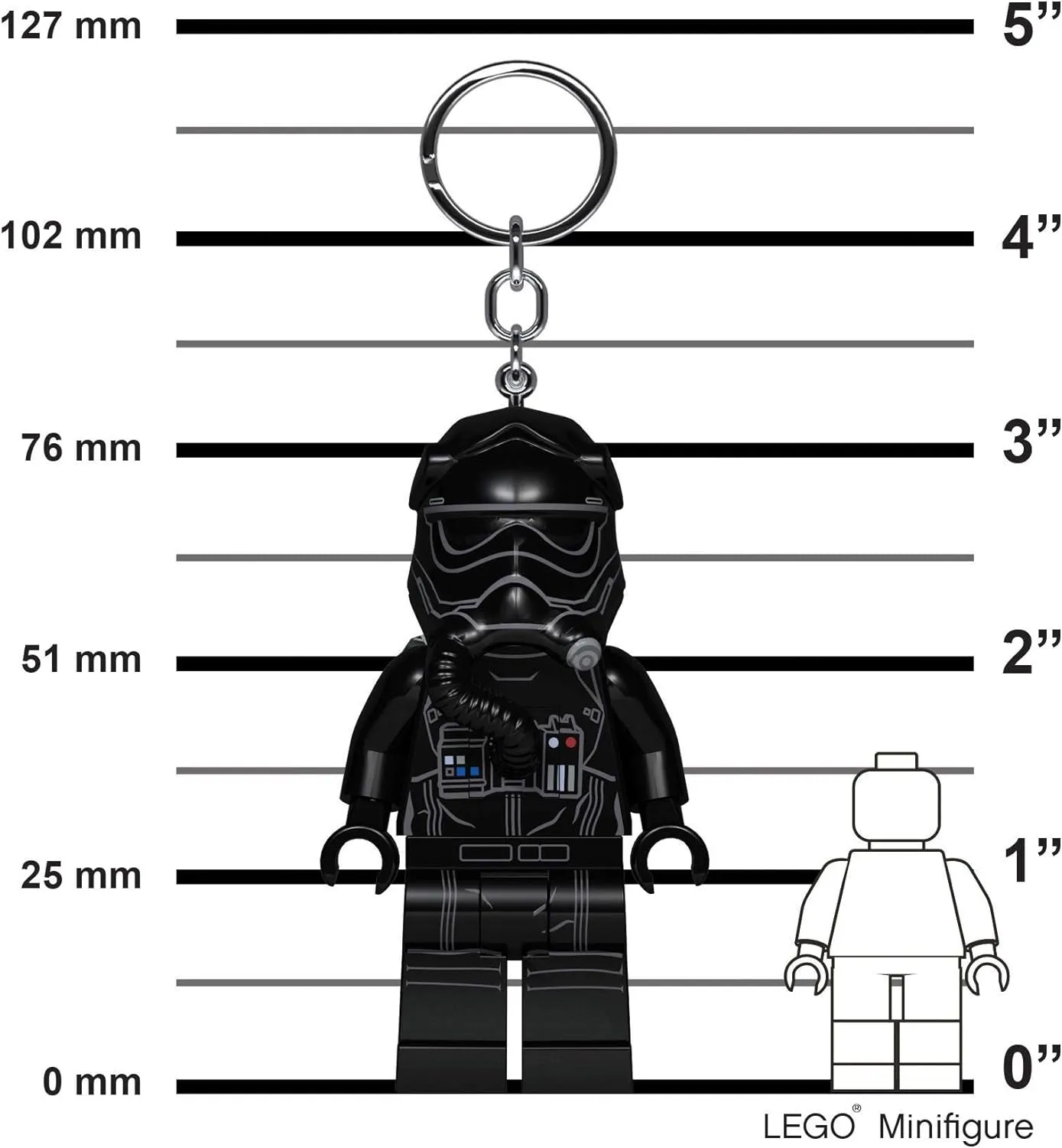 Light First Order Tie Pilot Key Chain
