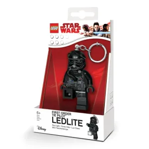 Light First Order Tie Pilot Key Chain