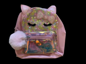 Light pink  Sequin Unicorn Backpack
