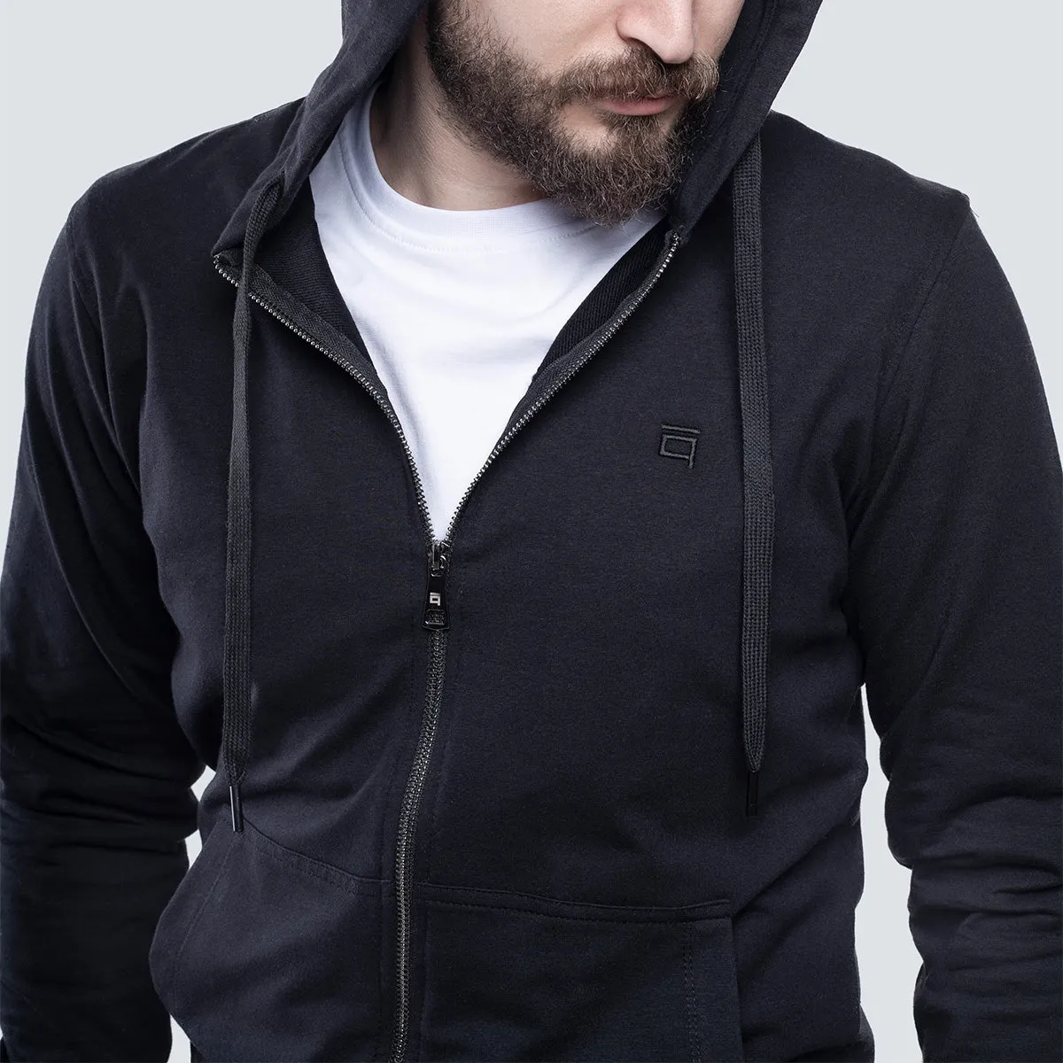 Light Zipper . Black