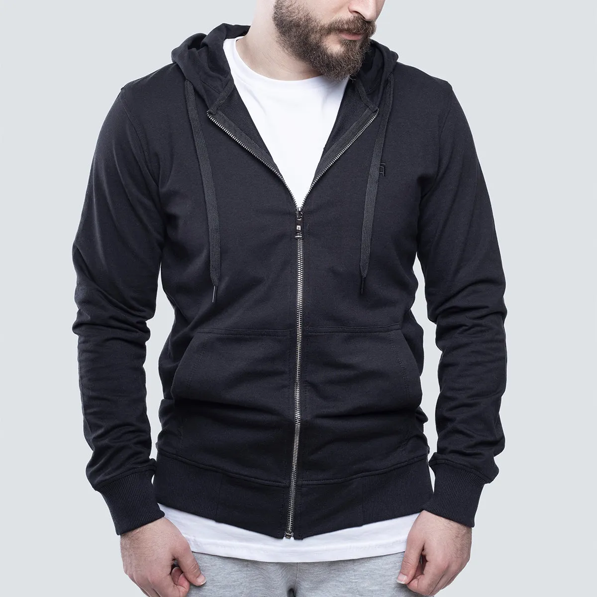 Light Zipper . Black