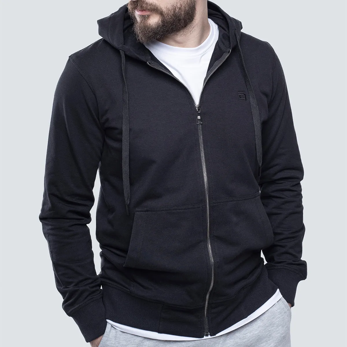 Light Zipper . Black