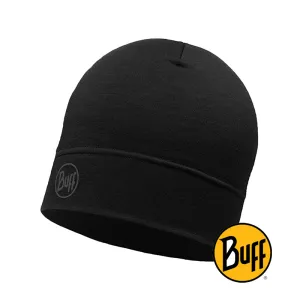 Lightweight Merino Wool Hat Solid Black