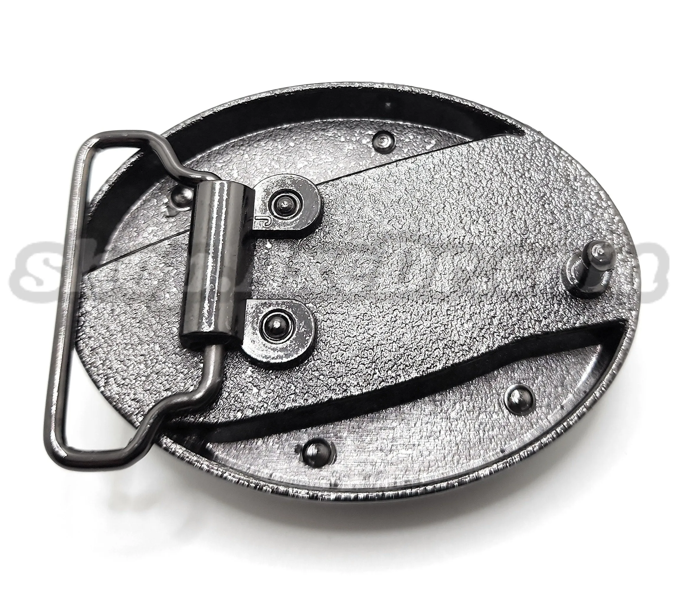 Lion Head Folding Knife Belt Buckle