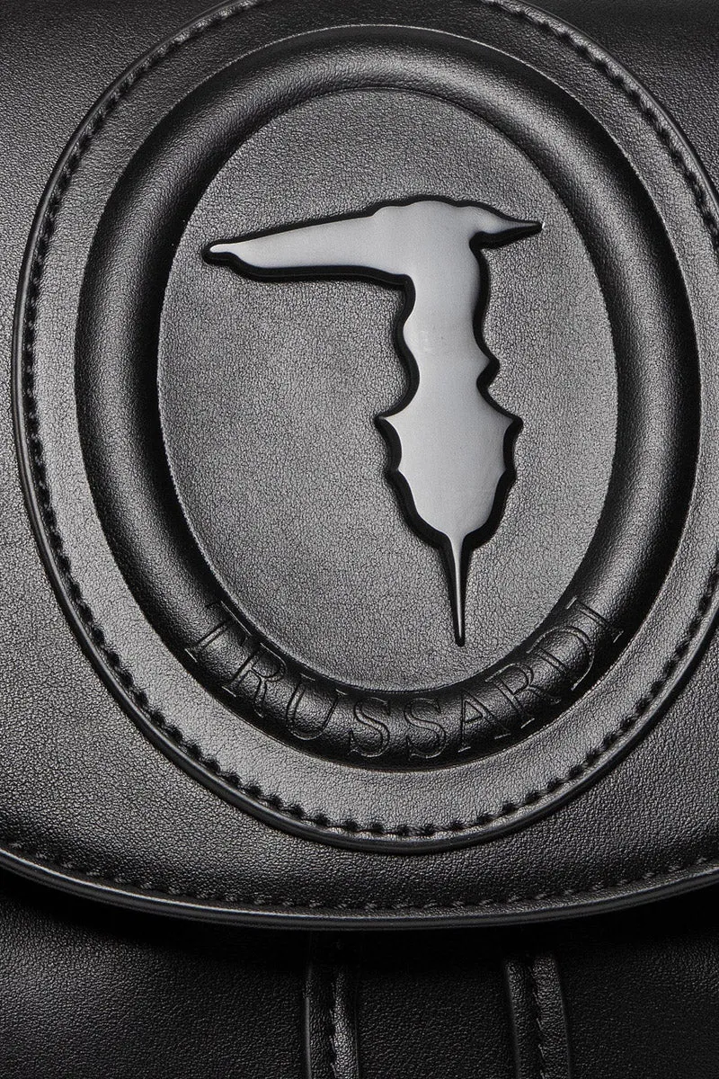 Lisbona Backpack Md Smooth Ecoleather - Black