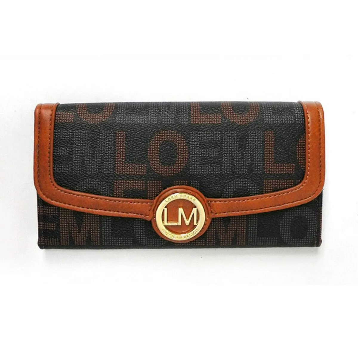 Loem brown signature crossbody messenger wallet Bag set designer inspire