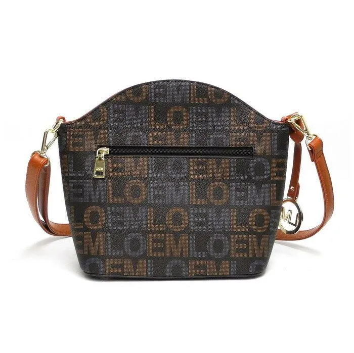 Loem brown signature crossbody messenger wallet Bag set designer inspire
