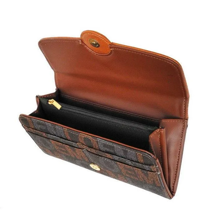 Loem brown signature crossbody messenger wallet Bag set designer inspire