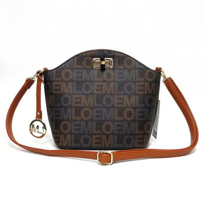Loem brown signature crossbody messenger wallet Bag set designer inspire