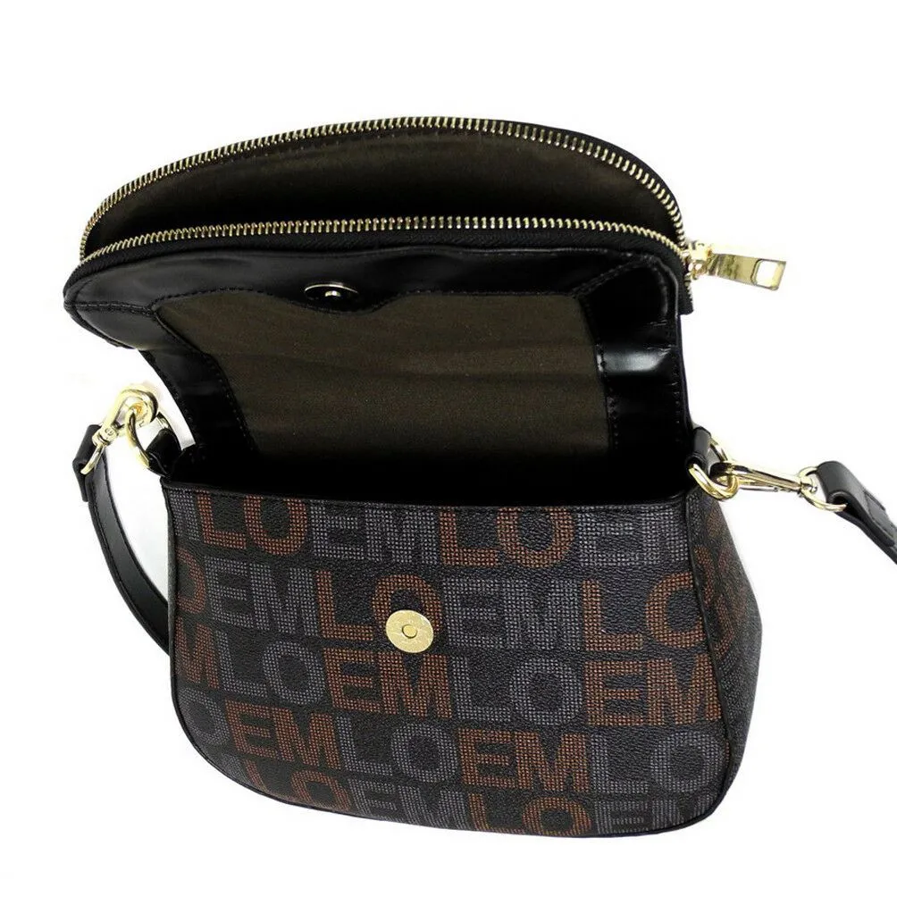 LOEM white crossbody shoulder wallet Bag set messenger handbag signature flap