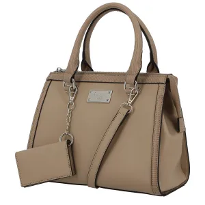 Londi  Textured  Trim Midi Satchel  PCL05105STSK-A0