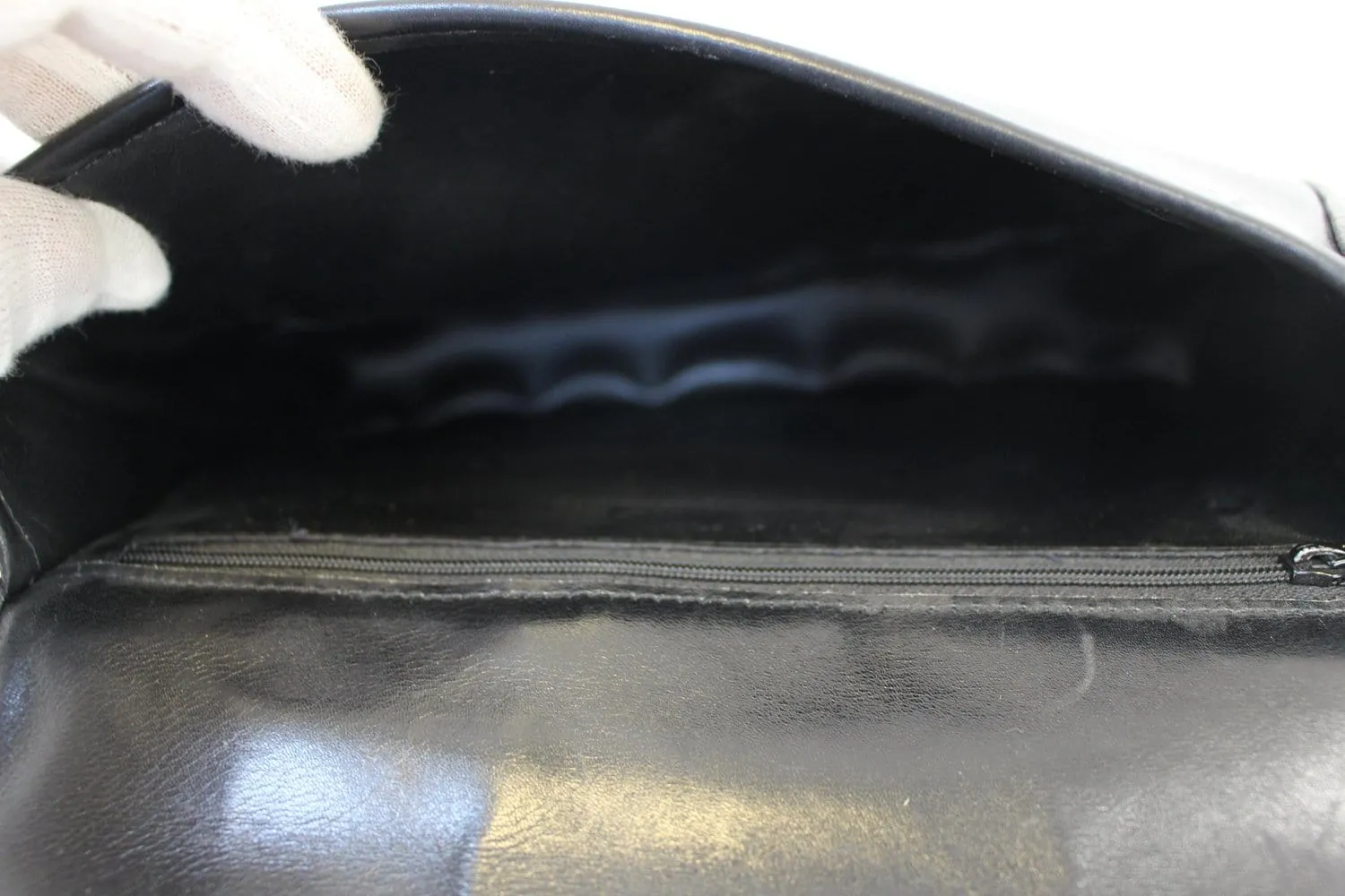 LONGCHAMP Black Leather Crossbody Bag