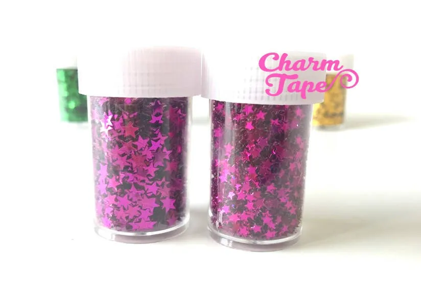 Loose mini Stars glitters, bottle UV resin, nail gel, acrylic nail, nail polish glitter No hole Metallic Embellishment Costume Craft