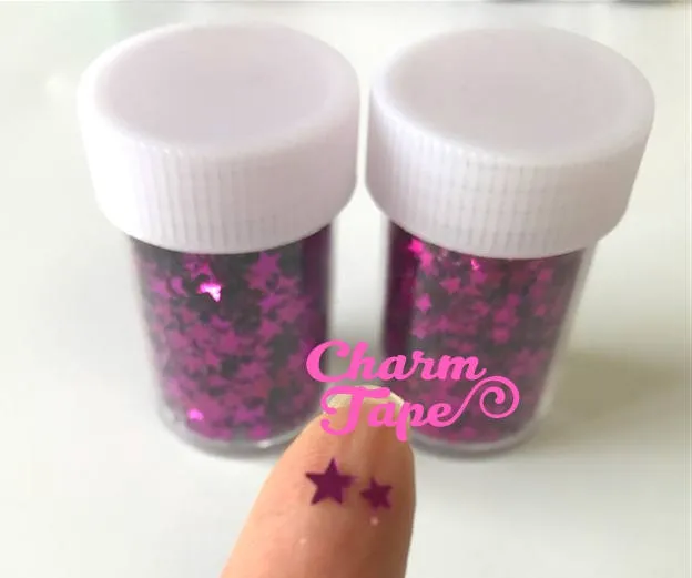 Loose mini Stars glitters, bottle UV resin, nail gel, acrylic nail, nail polish glitter No hole Metallic Embellishment Costume Craft