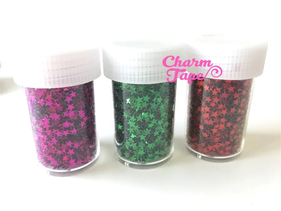 Loose mini Stars glitters, bottle UV resin, nail gel, acrylic nail, nail polish glitter No hole Metallic Embellishment Costume Craft