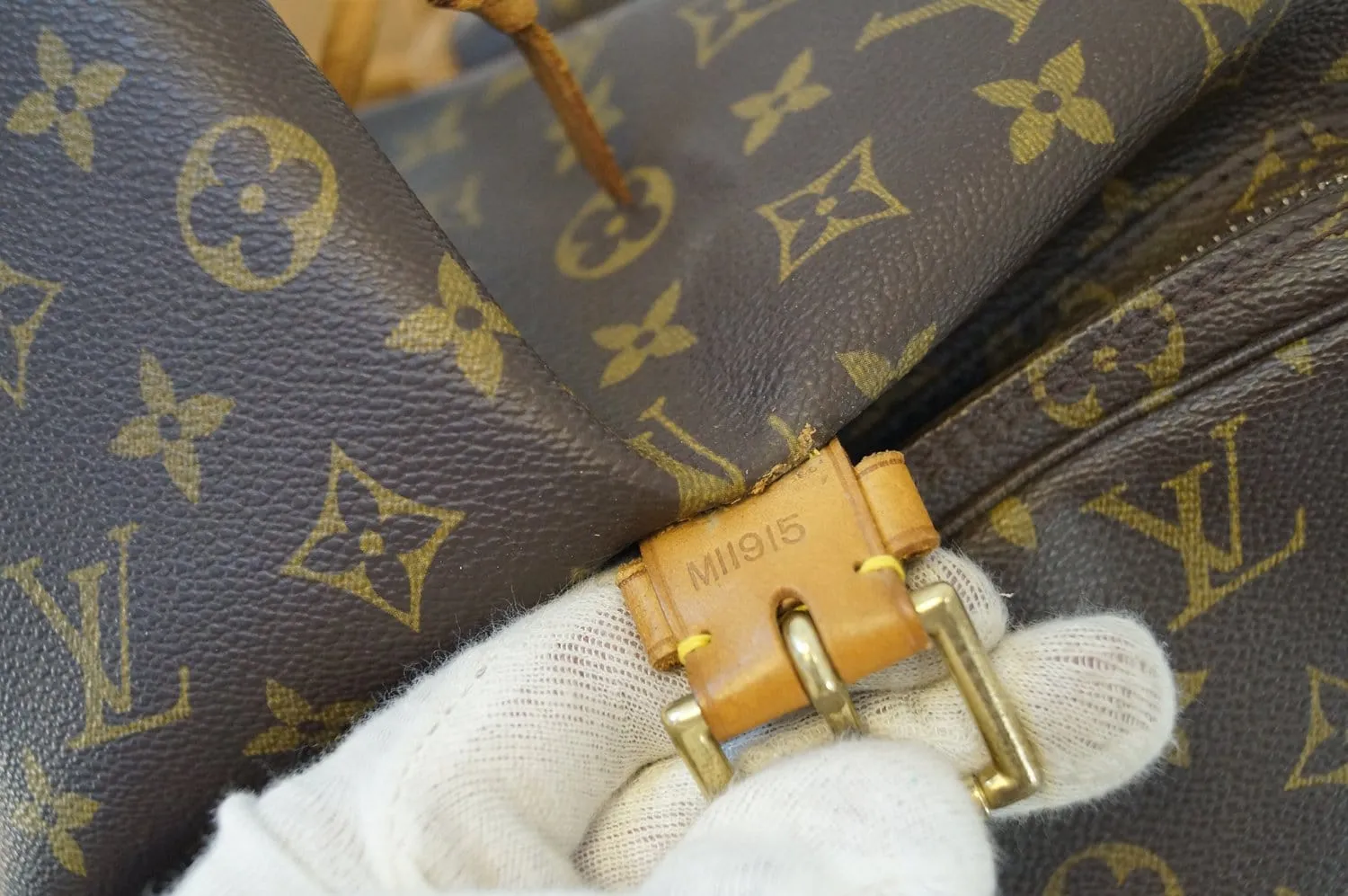 LOUIS VUITTON Backpack Bag Monogram Brown Montsouris GM