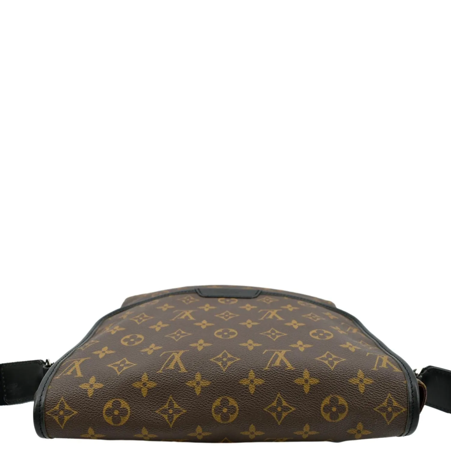 LOUIS VUITTON Bass MM Monogram Macassar Canvas Messenger Bag Brown