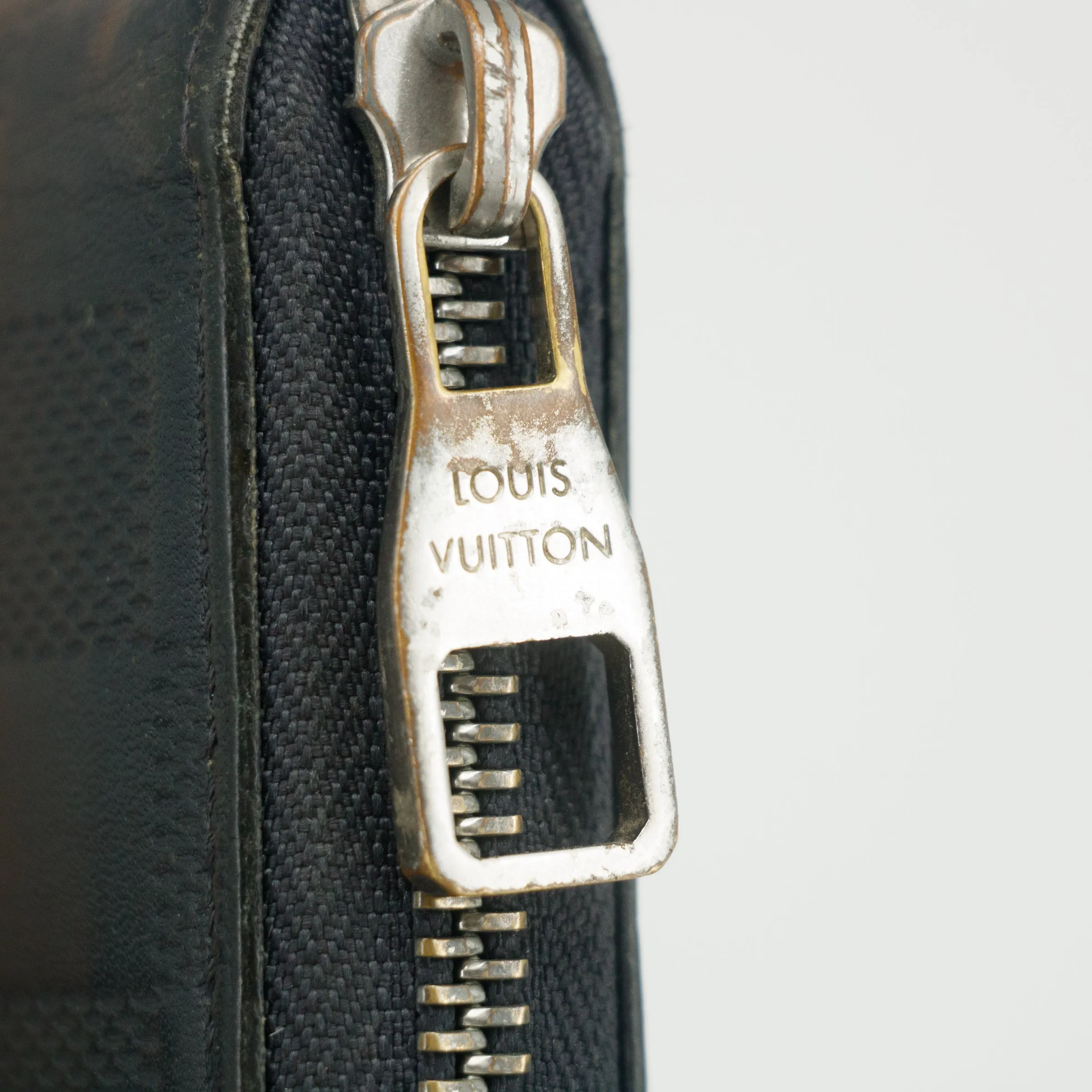 Louis Vuitton Black Damier Infini Vertical Zippy Wallet  #2630