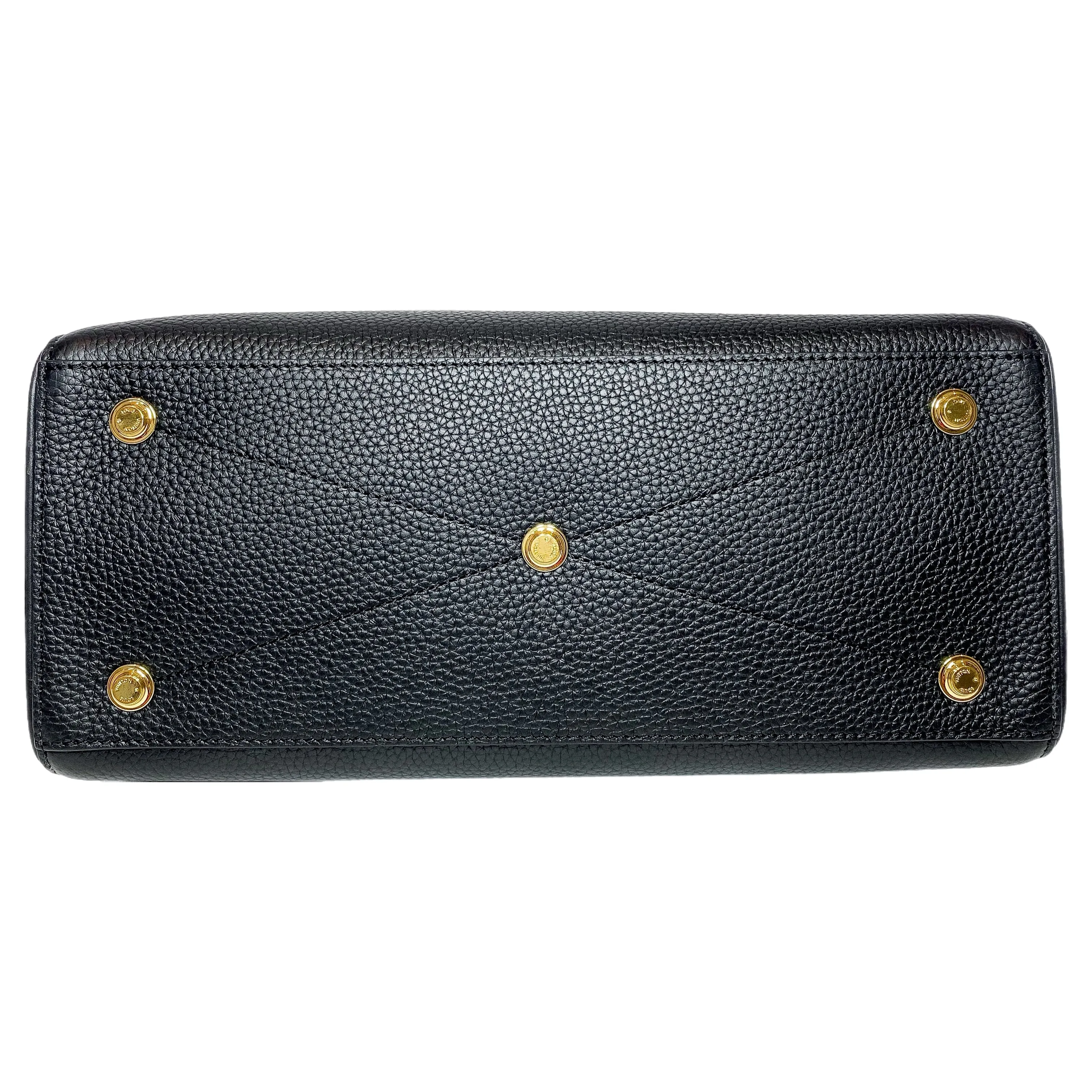 Louis Vuitton Black Taurillon Vendome Lock It MM