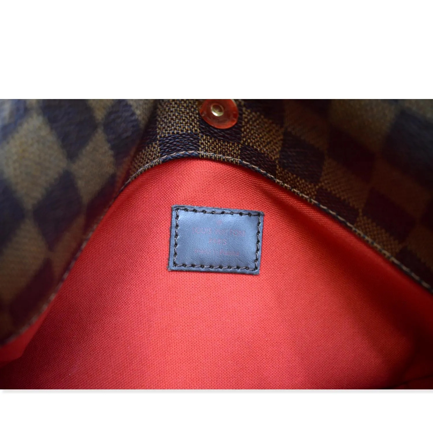 LOUIS VUITTON Bloomsbury PM Damier Ebene Crossbody Bag Brown