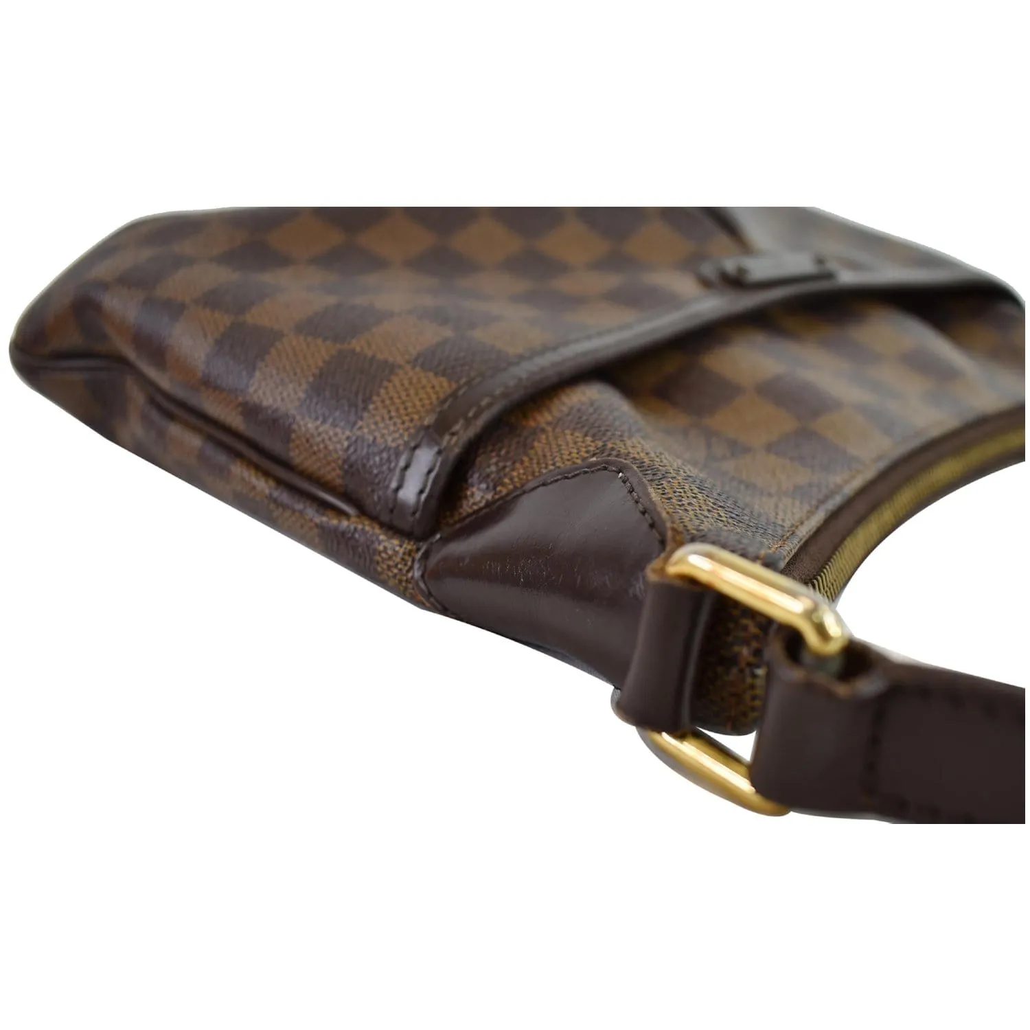 LOUIS VUITTON Bloomsbury PM Damier Ebene Crossbody Bag Brown