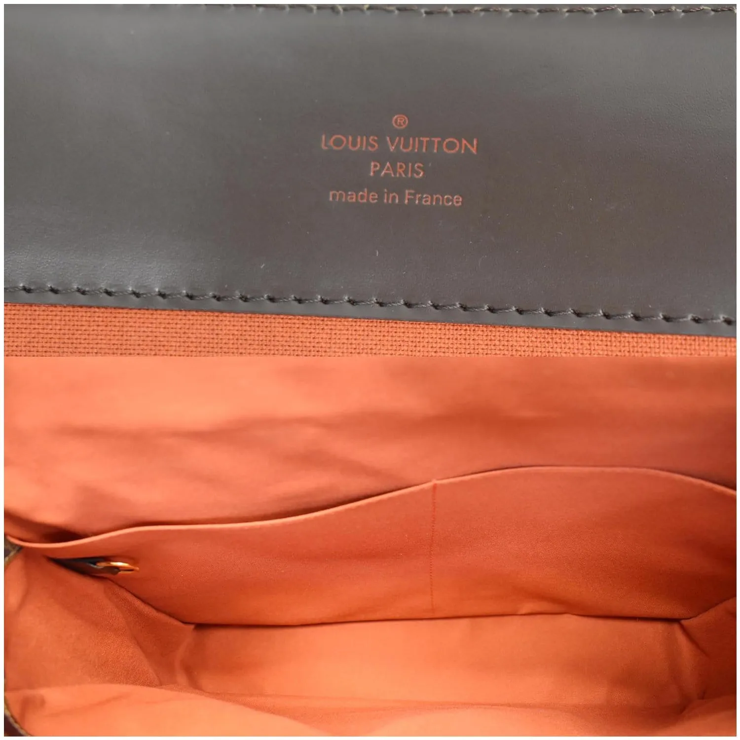 LOUIS VUITTON Broadway Damier Ebene Messenger Bag Brown